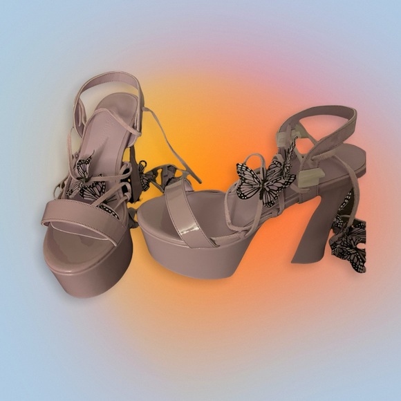 Sugar Thrillz Lavender Pixie Queen Heels - Picture 2 of 2